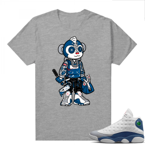 French Blue 13s Shirts Heather Grey Monkey Toy