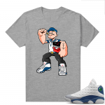 French Blue 13s Shirts Heather Grey Popeye