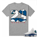 French Blue 13s Shirts Heather Grey Rare Air 23