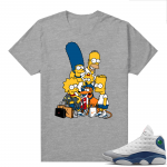 French Blue 13s Shirts Heather Grey Sneaker Fam