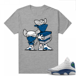 French Blue 13s Shirts Heather Grey Sneaker Heist