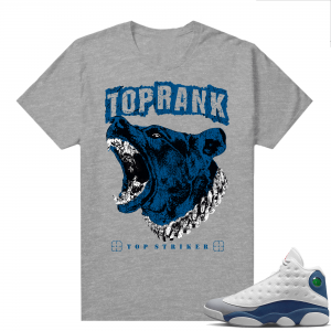 French Blue 13s Shirts Heather Grey Top Striker Top G