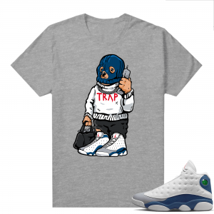 French Blue 13s Shirts Heather Grey Trap Bear