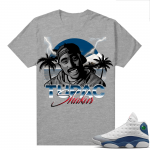 French Blue 13s Shirts Heather Grey Tupac