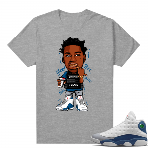 French Blue 13s Shirts Heather Grey Yak Glee