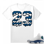 French Blue 13s Shirts White 23 Drip