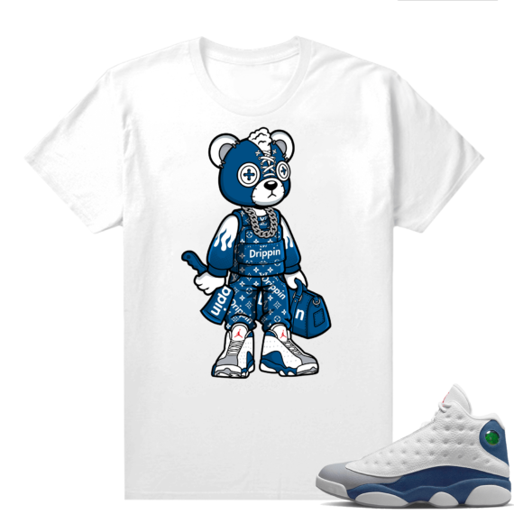 French Blue 13s Shirts White Bear Toy