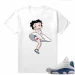 French Blue 13s Shirts White Betty Monroe