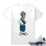 French Blue 13s Shirts White Bored Ape Sneakerhead