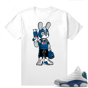 French Blue 13s Shirts White Bunny Toy