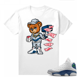 French Blue 13s Shirts White Cash Cannon Bear