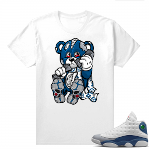 French Blue 13s Shirts White Designer Bear