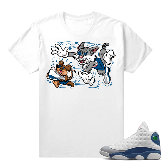 French Blue 13s Shirts White Finessed