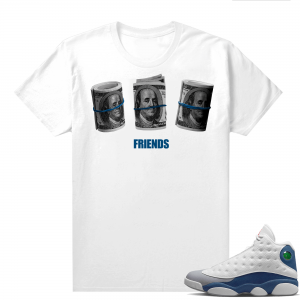 French Blue 13s Shirts White Friends