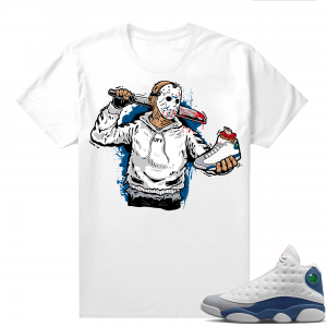 French Blue 13s Shirts White Jason Cop