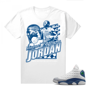 French Blue 13s Shirts White MJ illusions