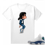 French Blue 13s Shirts White MJ x 13s