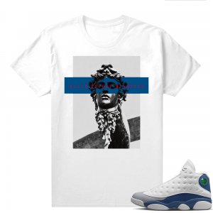 French Blue 13s Shirts White Marcello Gior Death Before Dishoner