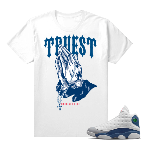 French Blue 13s Shirts White Marcello Gior Truest