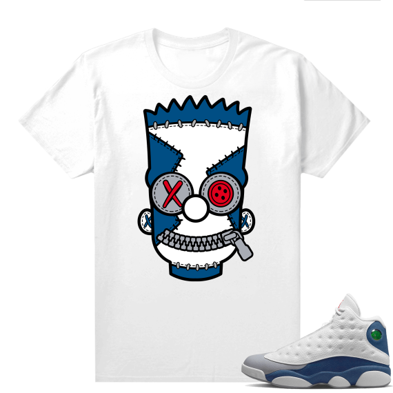 French Blue 13s Shirts White Misfit Bart