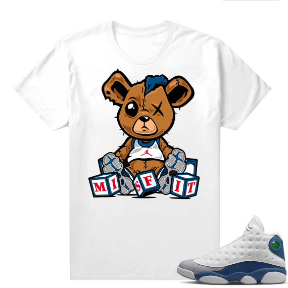 French Blue 13s Shirts White Misfit Teddy