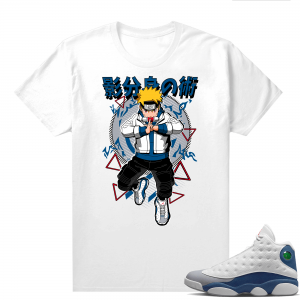 French Blue 13s Shirts White Naruto