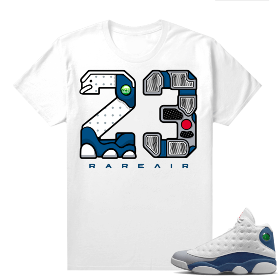 French Blue 13s Shirts White Rare Air Sole