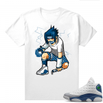 French Blue 13s Shirts White Sasuke hype