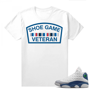 French Blue 13s Shirts White Shoe Game Veteran