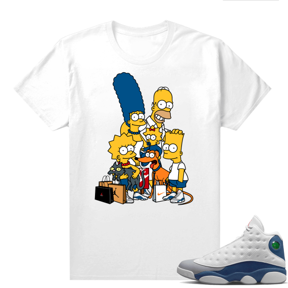 French Blue 13s Shirts White Sneaker Fam