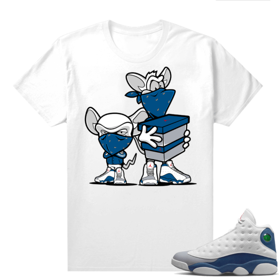 French Blue 13s Shirts White Sneaker Heist