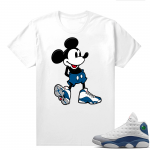 French Blue 13s Shirts White Sneakerhead Mickey