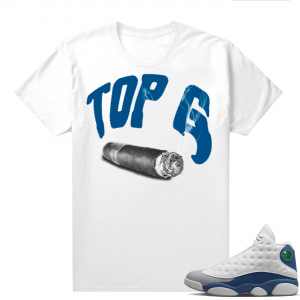 French Blue 13s Shirts White Top G Cigar