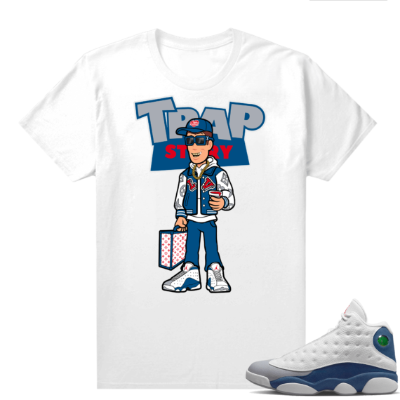 French Blue 13s Shirts White Trap Story