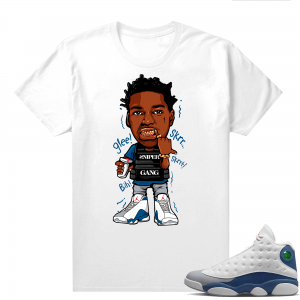 French Blue 13s Shirts White Yak Glee