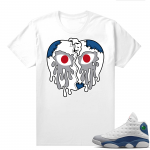 French Blue 13s Shirts to match Tees White Crying Heart