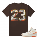 Jordan 2 Orange Sail Maison Chateau Rogue Shirts Brown 23 Mashup