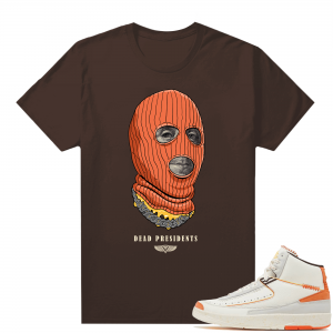 Jordan 2 Orange Sail Maison Chateau Rogue Shirts Brown Dead Presidents