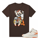 Jordan 2 Orange Sail Maison Chateau Rogue Shirts Brown Designer Bear