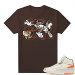 Jordan 2 Orange Sail Maison Chateau Rogue Shirts Brown Finessed