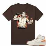 Jordan 2 Orange Sail Maison Chateau Rogue Shirts Brown Jason Cop