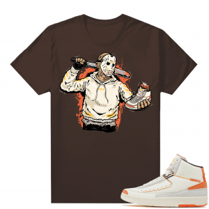 Jordan 2 Orange Sail Maison Chateau Rogue Shirts Brown Jason Cop