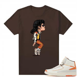 Jordan 2 Orange Sail Maison Chateau Rogue Shirts Brown MJ x AJ2