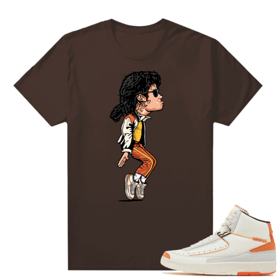 Jordan 2 Orange Sail Maison Chateau Rogue Shirts Brown MJ x AJ2