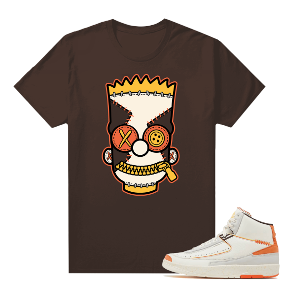 Jordan 2 Orange Sail Maison Chateau Rogue Shirts Brown Misfit Bart