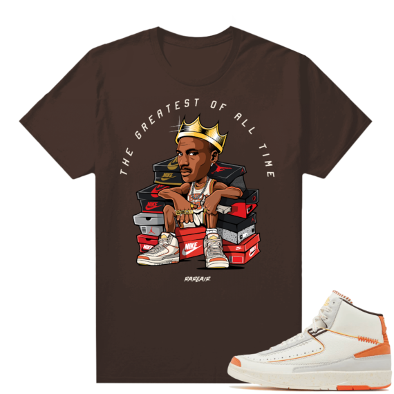 Jordan 2 Orange Sail Maison Chateau Rogue Shirts Brown Rare Air GOAT