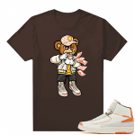 Jordan 2 Orange Sail Maison Chateau Rogue Shirts Brown Rich Bear