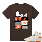 Jordan 2 Orange Sail Maison Chateau Rogue Shirts Brown Sneakerhead Snoopy