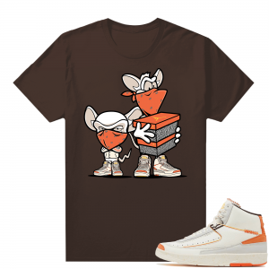 Jordan 2 Orange Sail Maison Chateau Rogue Shirts Brown Take over the Game