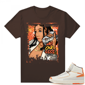 Jordan 2 Orange Sail Maison Chateau Rogue Shirts Brown TopRank Hold My Own